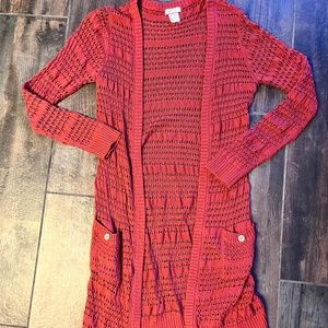 Matilda Jane Secret Fields Henna Burnt Orange Duster Cardigan